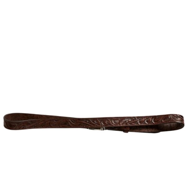 RALPH LAUREN HAND TOOLED LEATHER BELT - Image 2