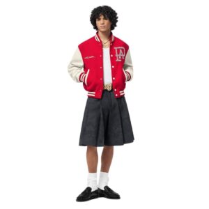 LOUIS VUITTON MIX LEATHER VARSITY BLOUSON