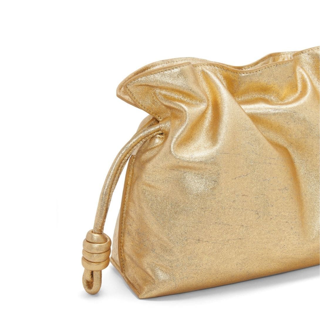 LOEWE FLAMENCO CLUTCH BAG IN METALLIC LAMBSKIN - Image 4