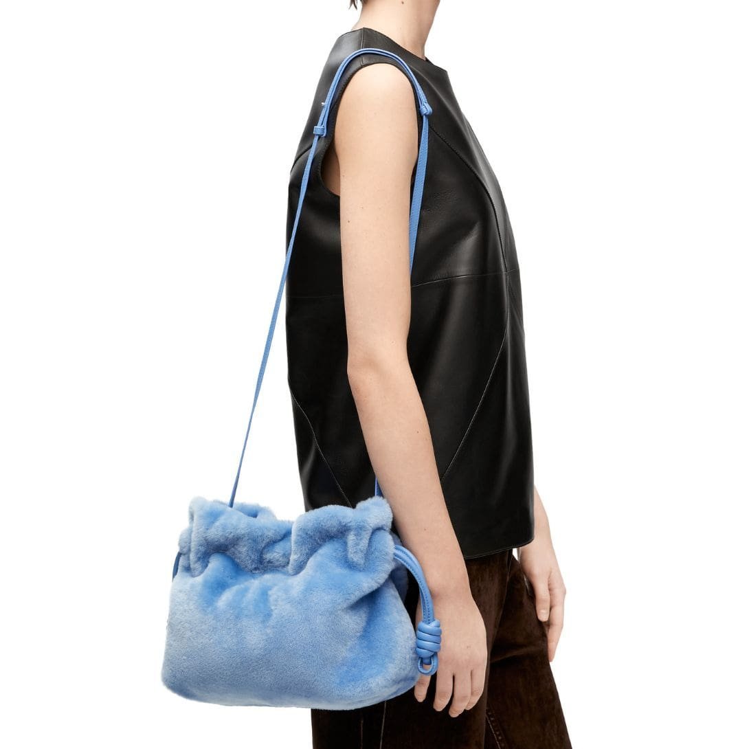 LOEWE BORSA FLAMENCO CLUTCH IN SHEARLING - Image 7