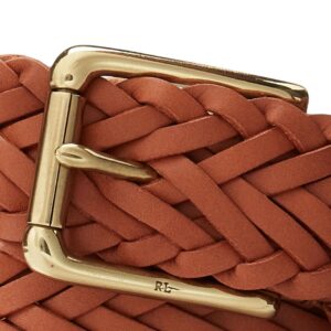 RALPH LAUREN SPORTSMAN BRAIDED LEATHER BELT