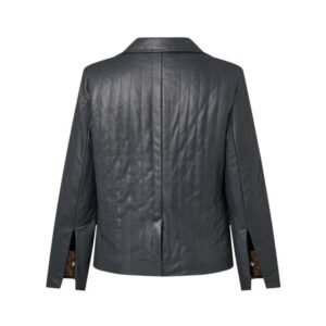 LOUIS VUITTON  PINSTRIPE LEATHER BLAZER