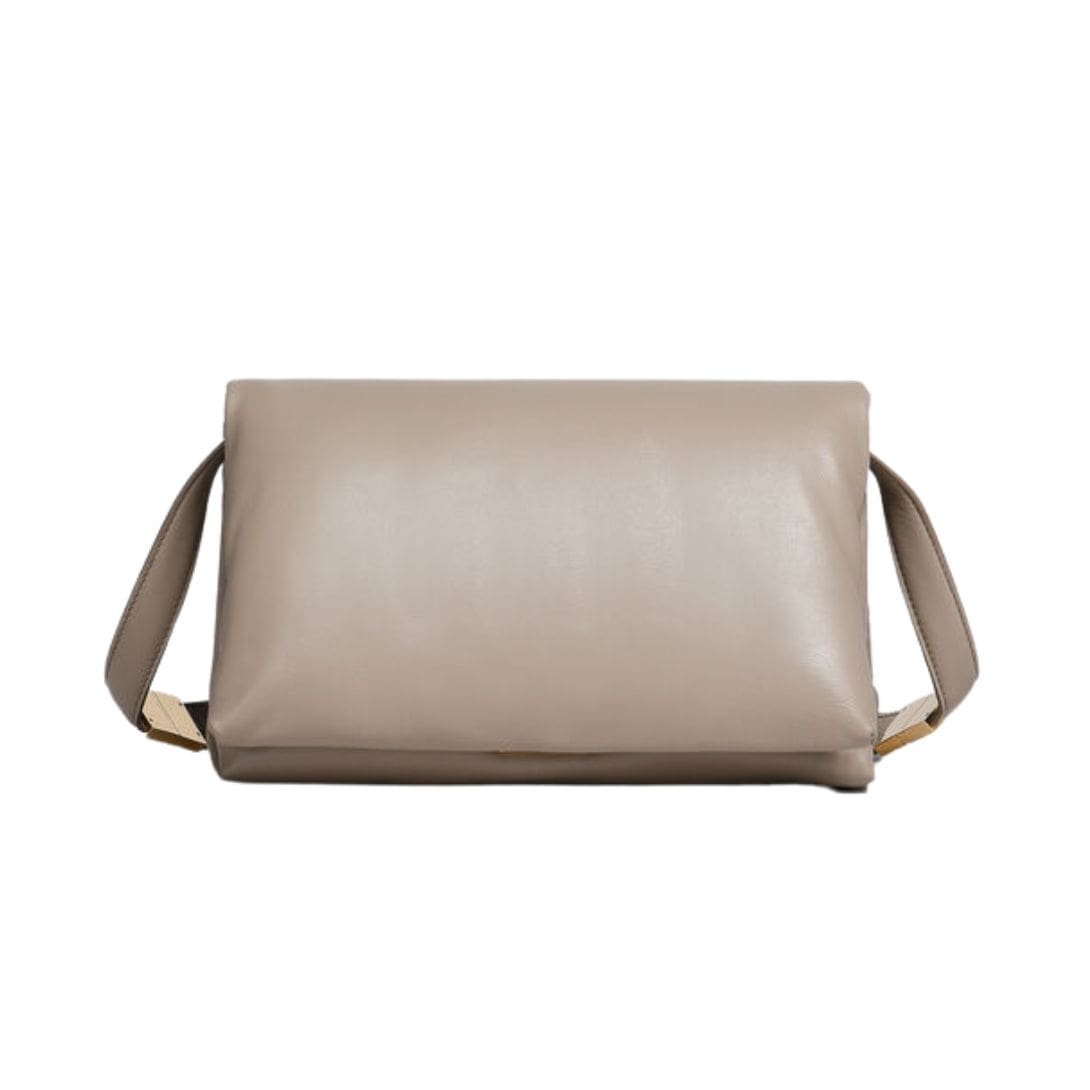 MARNI BEIGE LEATHER PRISMA SHOULDER BAG - Image 2