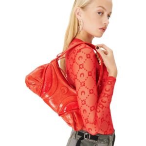 MARINE SERRE EMBOSSED LEATHER FUTURA RED