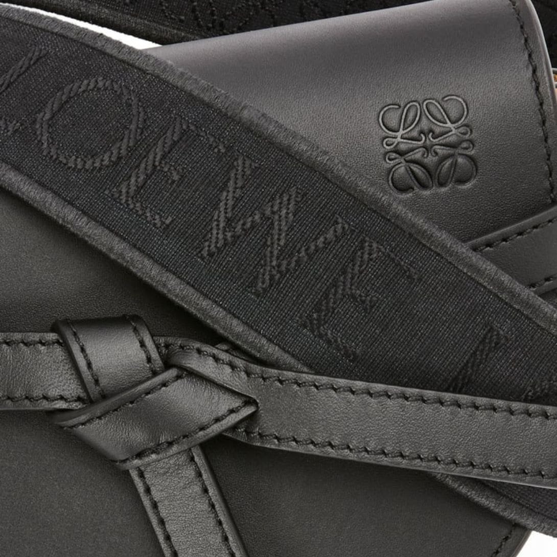 LOEWE GATE DUAL MINI BAG IN SOFT CALFSKIN AND JACQUARD - Image 6