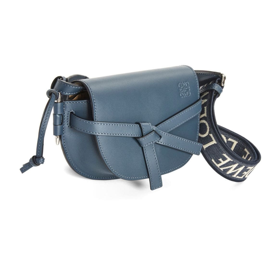 LOEWE GATE DUAL MINI BAG IN SOFT CALFSKIN AND JACQUARD - Image 5