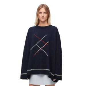 LOEWE DIAMOND PATTERNED WOOL SWEATER