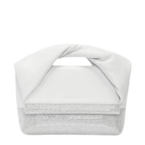 JWA SMALL TWISTER – LEATHER TOP HANDLE BAG WITH CRYSTALS