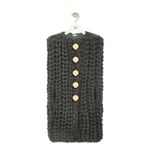 LOEWE SLEEVELESS WOOL CAPE