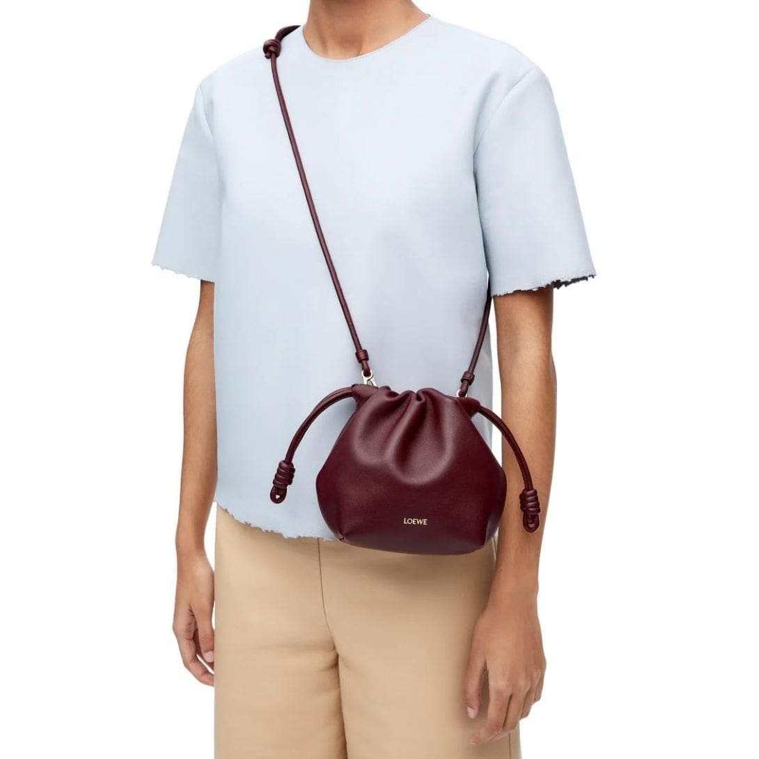 LOEWE MINI FLAMENCO PURSE BAG IN SOFT LAMBSKIN - Image 10