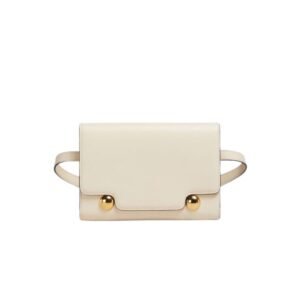 MARNI CREAM LEATHER TRUNKAROO BUM BAG