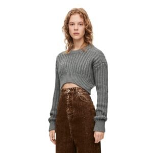 LOEWE WOOL CROP SWEATER