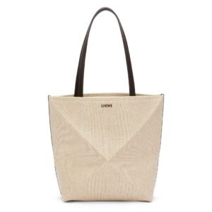 LOEWE PUZZLE FOLD TOTE BAG IN COTTON JACQUARD