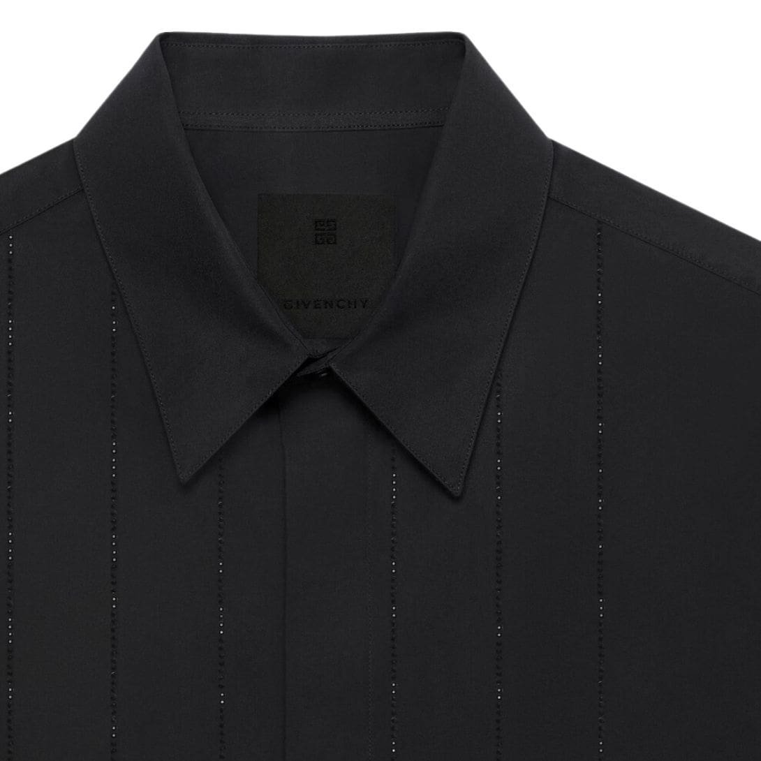 GIVENCHY SHIRT IN POPLIN WITH EMBROIDERED FRONT PANEL - Image 2