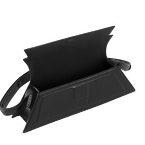 MARNI MINI TRUNKOISE BAG IN SMOOTH BLACK LEATHER