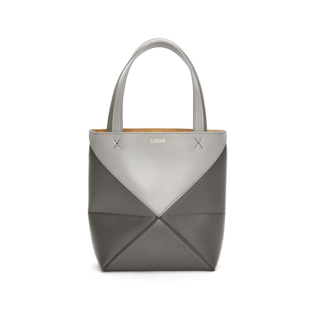 LOEWE PUZZLE FOLD TOTE MINI BAG IN SHINY CALFSKIN - Image 5