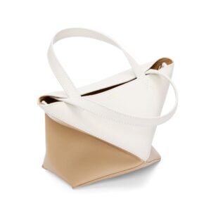 LOEWE PUZZLE FOLD TOTE MINI BAG IN SHINY CALFSKIN
