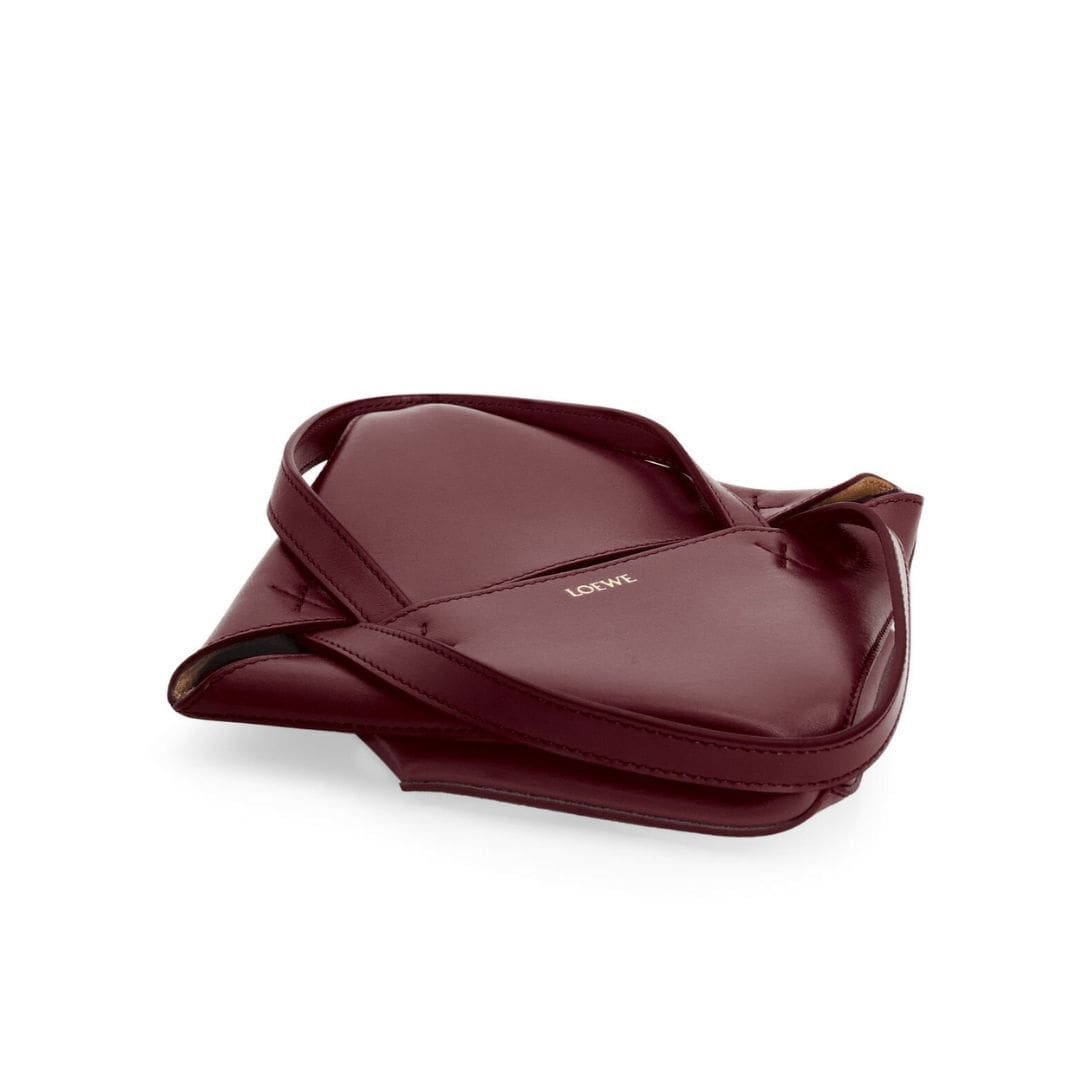 LOEWE PUZZLE FOLD TOTE MINI BAG IN SHINY CALFSKIN - Image 8