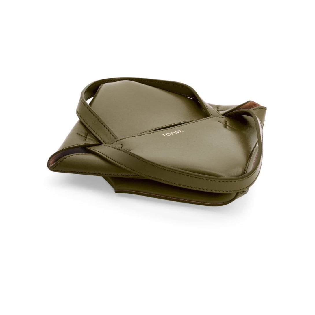 LOEWE PUZZLE FOLD TOTE MINI BAG IN SHINY CALFSKIN - Image 8