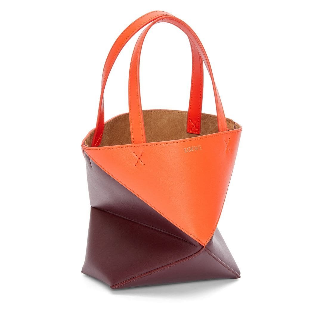 LOEWE PUZZLE FOLD TOTE MINI BAG IN SHINY CALFSKIN - Image 2