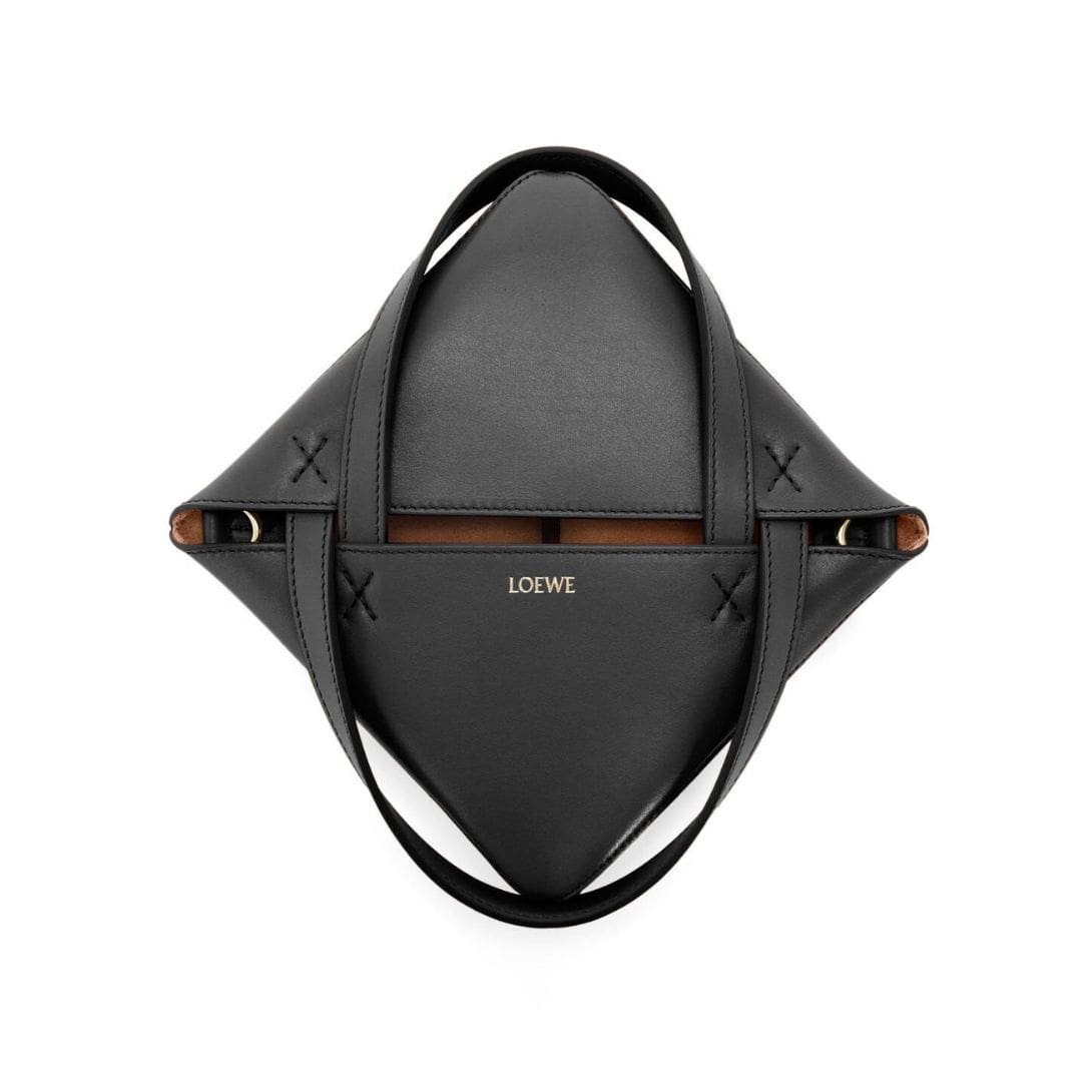LOEWE PUZZLE FOLD TOTE MINI BAG IN SHINY CALFSKIN - Image 8