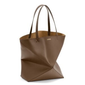 LOEWE PUZZLE FOLD TOTE XL BAG IN SHINY CALFSKIN