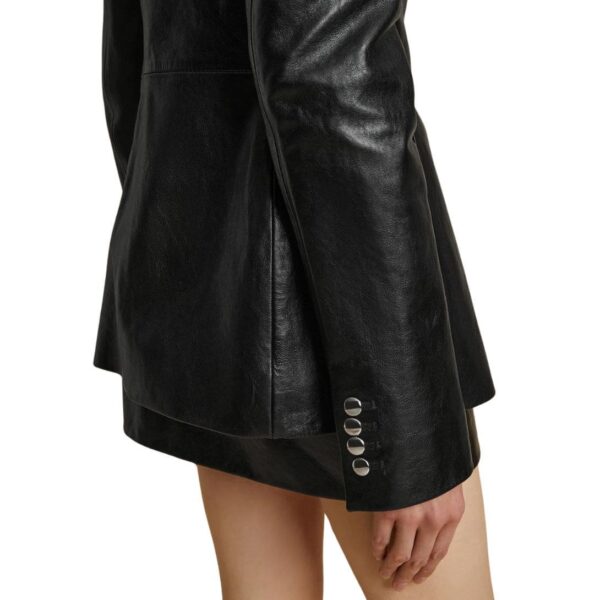 KHAITE THE SAMUEL JACKET IN BLACK LEATHER - Image 4