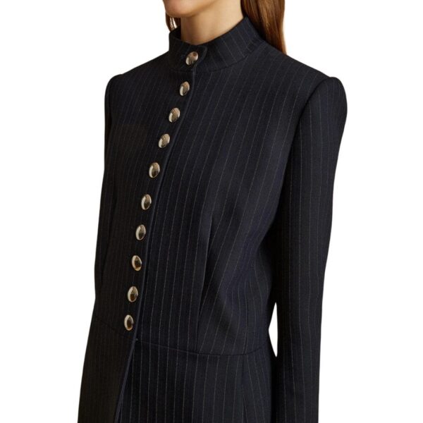 KHAITE THE SAMUEL JACKET WITH NAVY AND WHITE STRIPS - Image 4