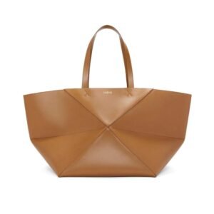 LOEWE PUZZLE FOLD TOTE XXL BAG IN SHINY CALFSKIN