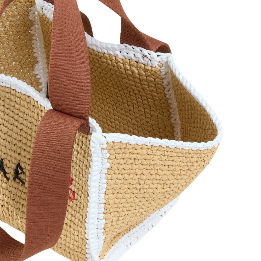 MARNI NATURAL MACRAMÉ SILLO SMALL SHOPPER - Image 4