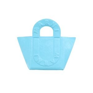MARNI TURQUOISE LEATHER SWEEDY SMALL TOTE BAG