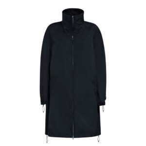 MARNI BLACK GATHERED TAFFETA PARKA