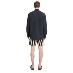 NANUSHKA JARI TECH POPLIN SHIRT OFF BLACK