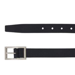 SAINT LAURENT RECTANGULAR BUCKLE BELT IN VEGETABLE TANNED LEATHER