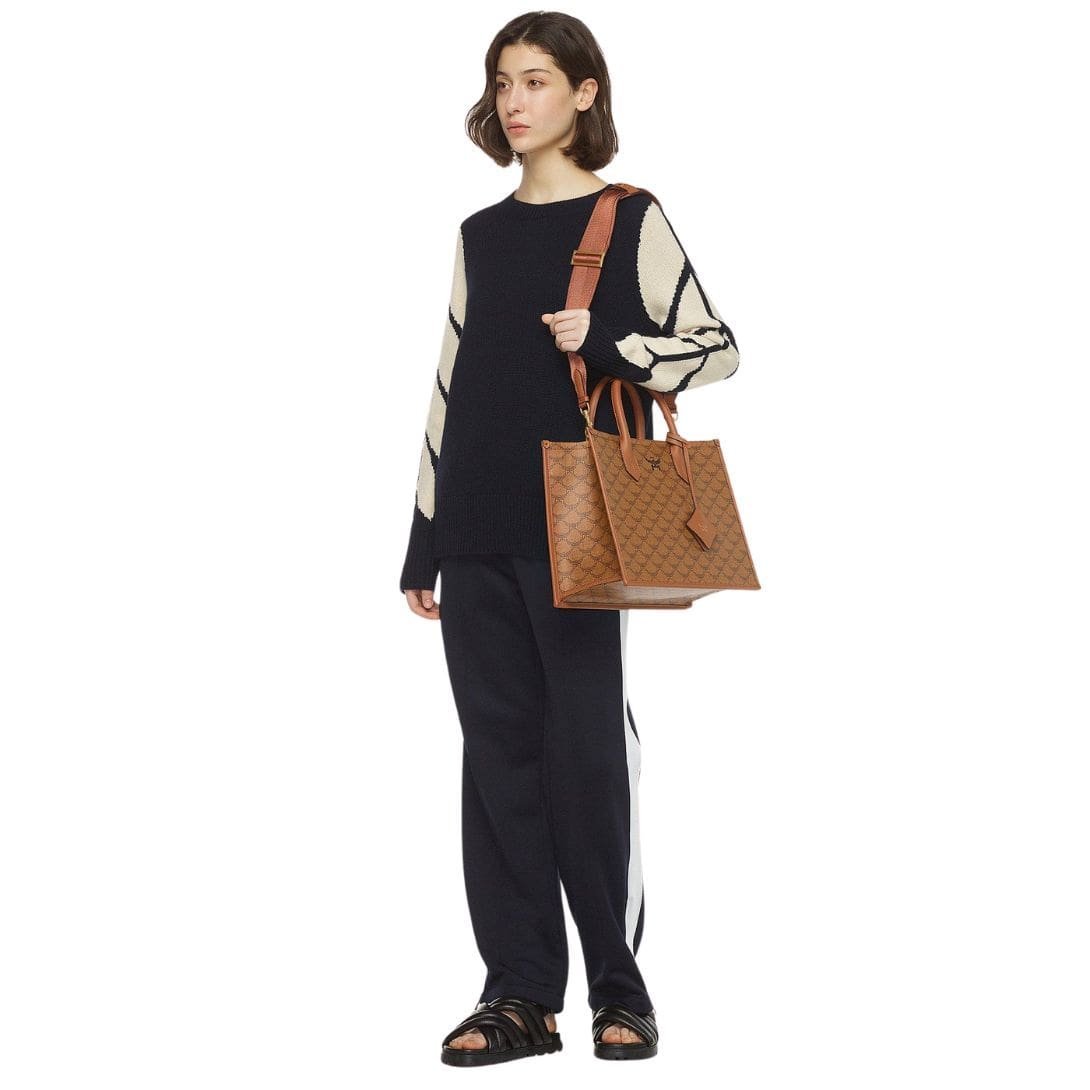 MCM MEDIUM HIMMEL TOTE IN LAURETOS COGNAC - Image 6