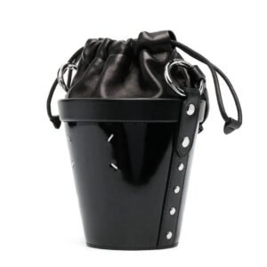 MAISON MARGIELA MINI FIRE LEATHER BUCKET BAG