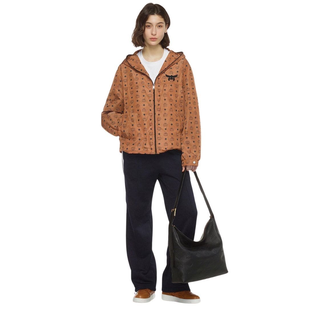 MCM LARGE AREN HOBO IN MAXI MONOGRAM LEATHER BLACK - Image 5