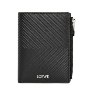 LOEWE SLIM COMPACT WALLET IN CLASSIC TEXTURED CALFSKIN