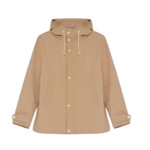 YVES SALOMON SHORT COTTON-BLEND PARKA