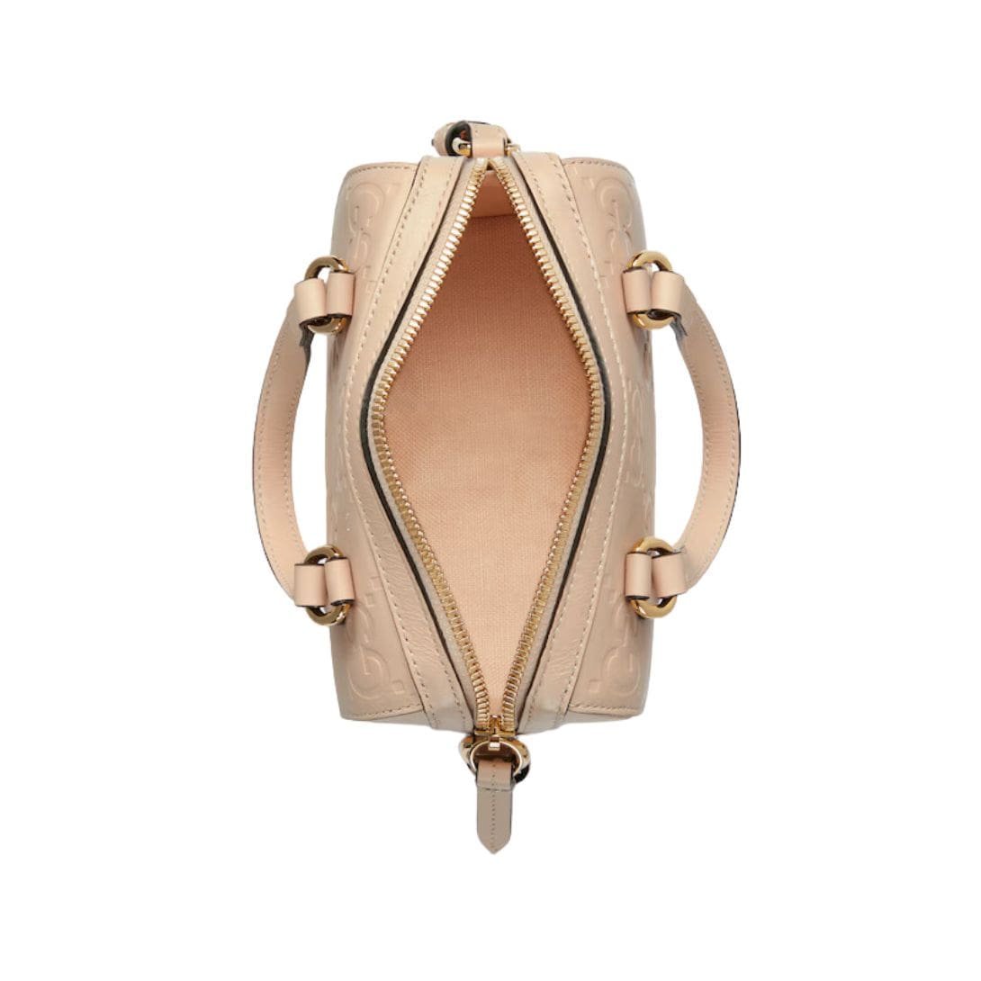 GUCCI GG SUPER MINI TOP HANDLE BAG IN LIGHT BEIGE - Image 6