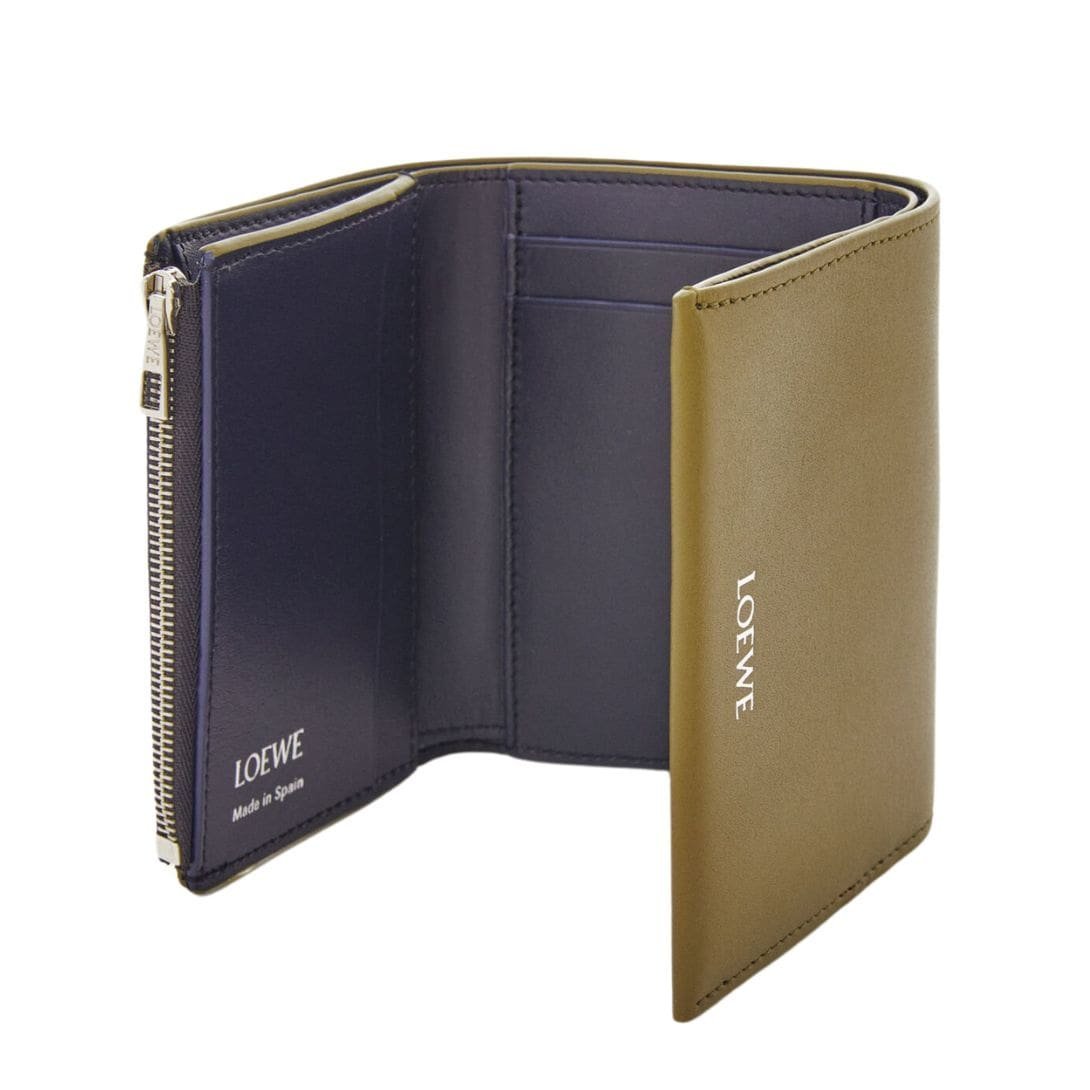 LOEWE TRIFOLD WALLET WITH ZIP IN SHINY CALFSKIN - Image 3