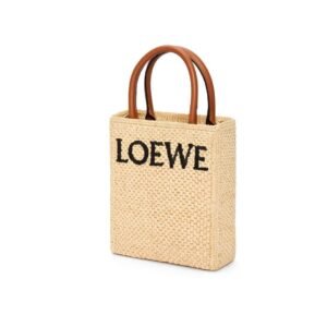 LOEWE STANDARD A5 TOTE BAG IN RAFFIA