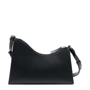 MAISON MARGIELA SMALL SNATCHED LEATHER SHOULDER BAG