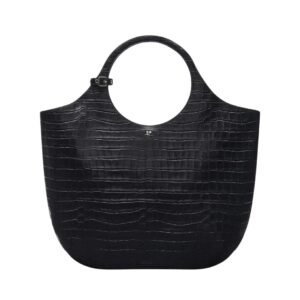COURREGES LARGE HOLY CROCO STAMPED BAG
