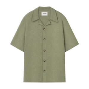 NANUSHKA ZIKO TERRY-KNIT SHIRT FADED SAGE