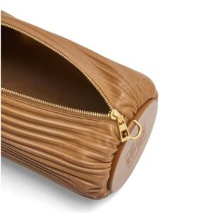 LOEWE LARGE BRACELET CLUTCH BAG IN PLEATED NAPPA