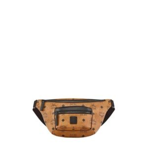 MCM MINI FURSTEN BELT BAG IN VISETOS COGNAC