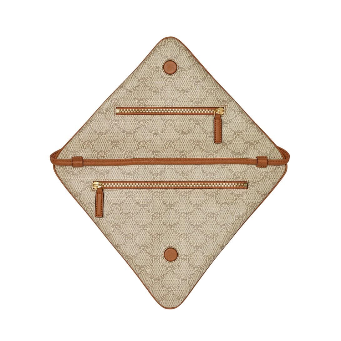 MCM HIMMEL TRIANGLE POUCH IN LAURETOS BEIGE - Image 6