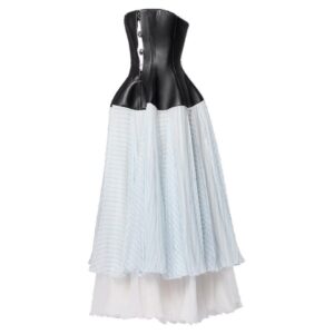 LOUIS VUITTON CORSET TOP TIERED DRESS