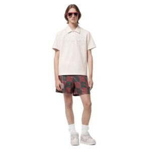 LOUIS VUITTON LEATHER INTARSIA DAIMER RUGBY SHORTS